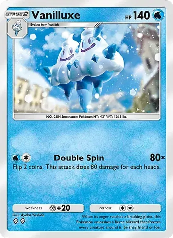 Vanilluxe — Eevee Grove #020 (Pokémon TCG card)