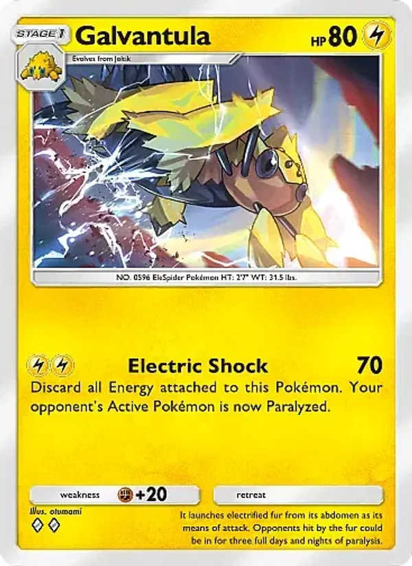 Galvantula — Eevee Grove #027 (Pokémon TCG card)