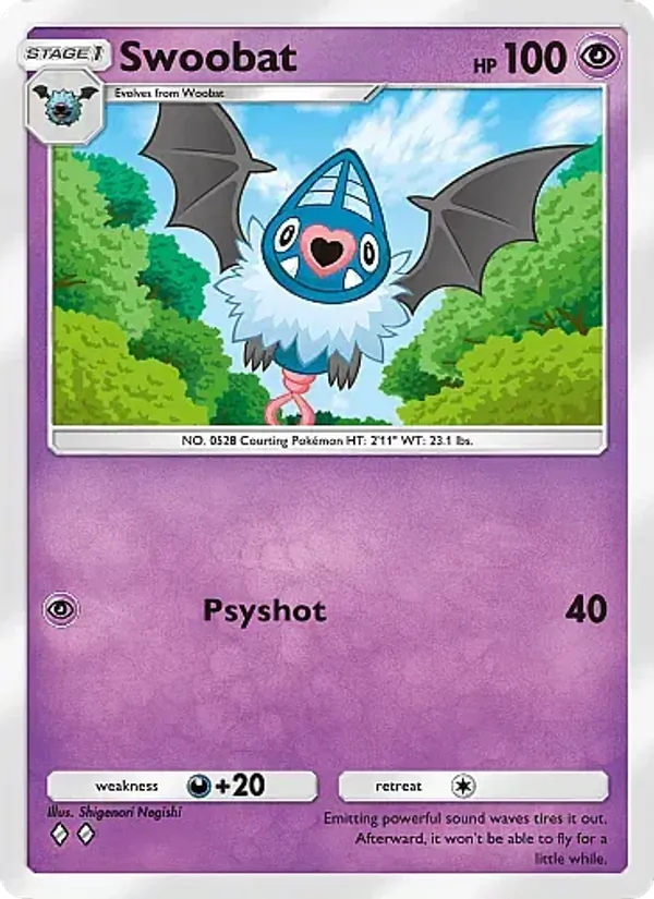 Swoobat — Eevee Grove #030 (Pokémon TCG card)