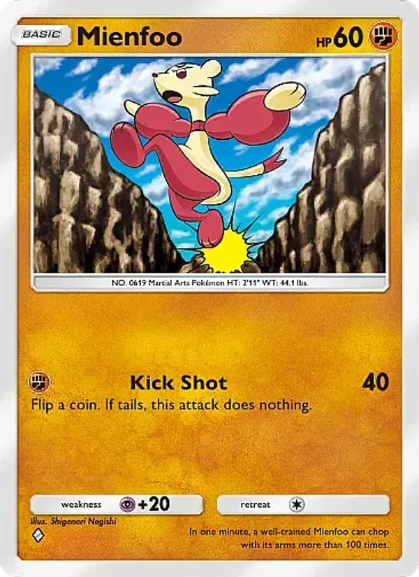 Mienfoo — Eevee Grove #040 (Pokémon TCG card)