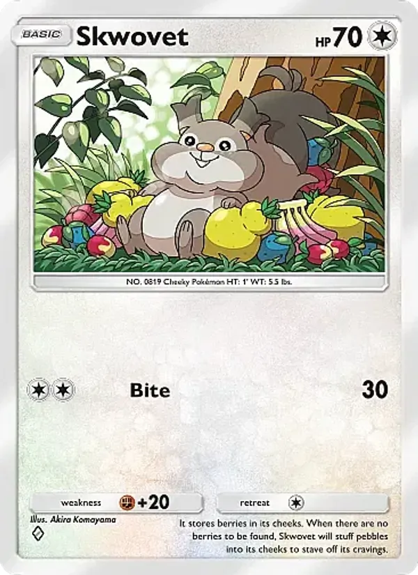Skwovet — Eevee Grove #064 (Pokémon TCG card)