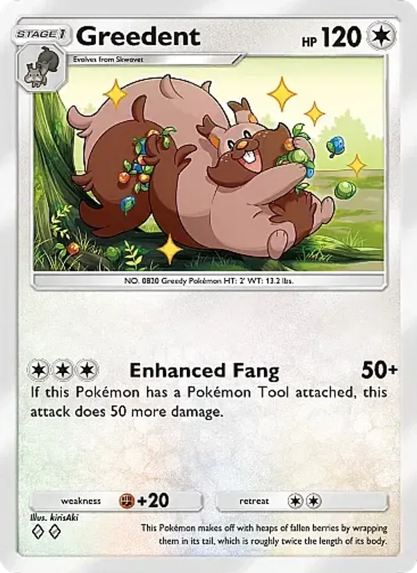 Greedent — Eevee Grove #065 (Pokémon TCG card)