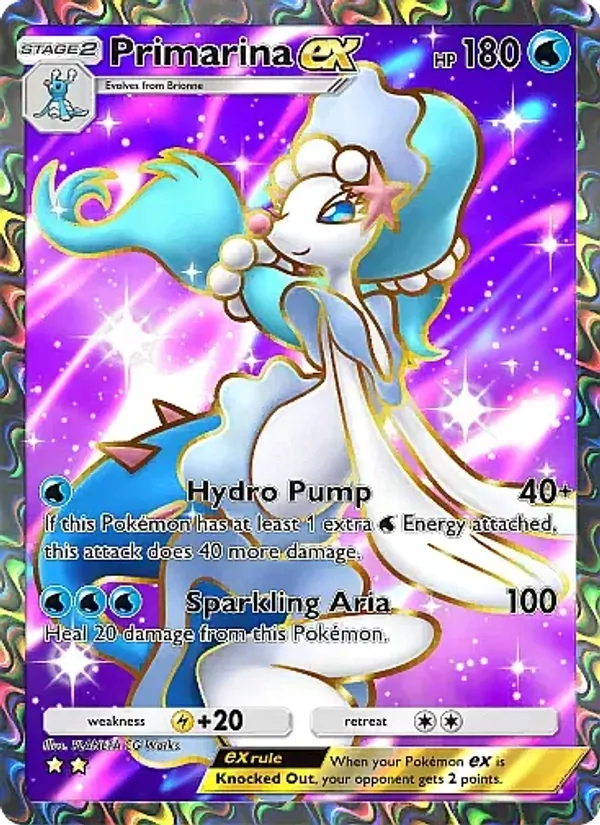 Primarina ex — Eevee Grove #080 (Pokémon TCG card)