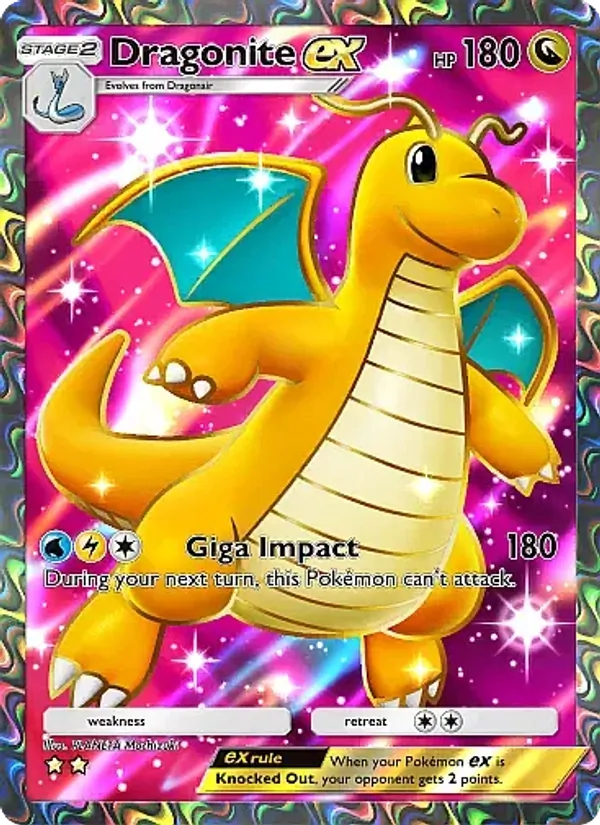 Dragonite ex — Eevee Grove #082 (Pokémon TCG card)