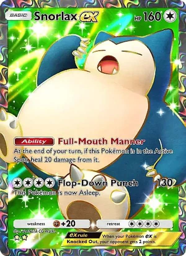 Snorlax ex — Eevee Grove #084 (Pokémon TCG card)