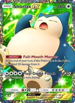 Snorlax ex (Eevee Grove #084)