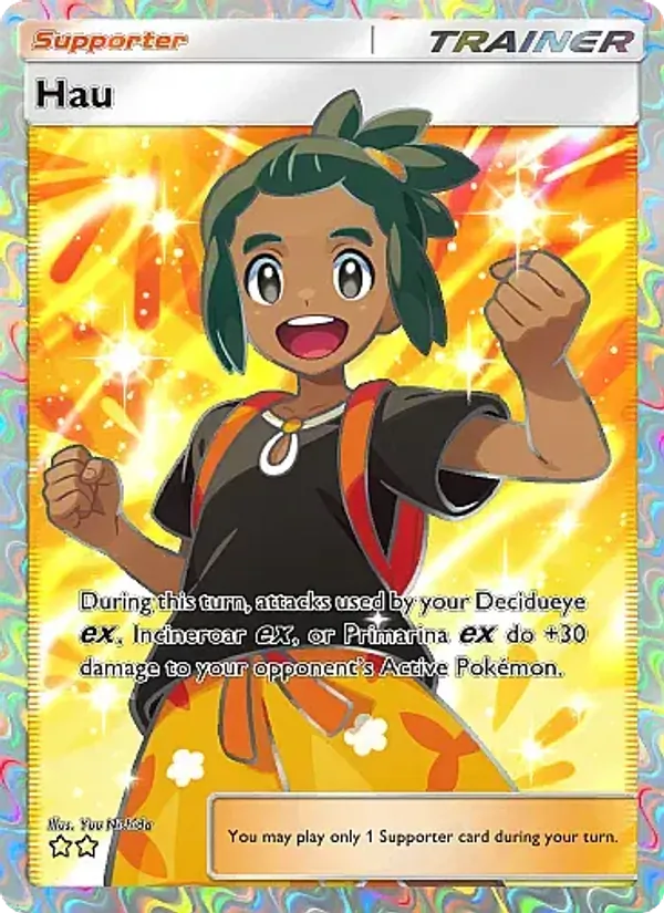 Hau — Eevee Grove #085 (Pokémon TCG card)