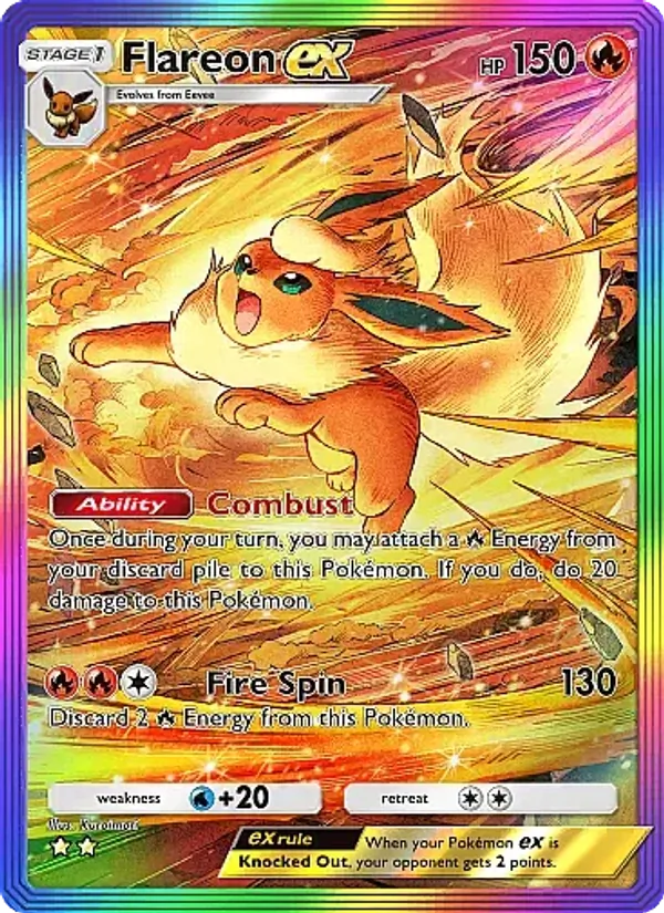 Flareon ex — Eevee Grove #087 (Pokémon TCG card)