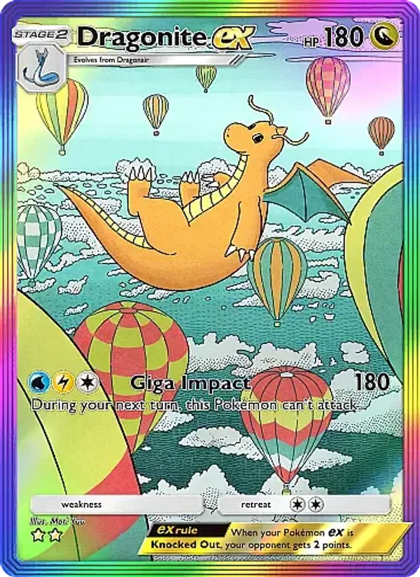 Dragonite ex — Eevee Grove #090 (Pokémon TCG card)