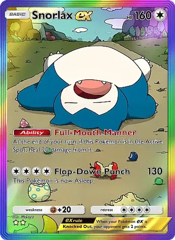 Snorlax ex — Eevee Grove #091 (Pokémon TCG card)