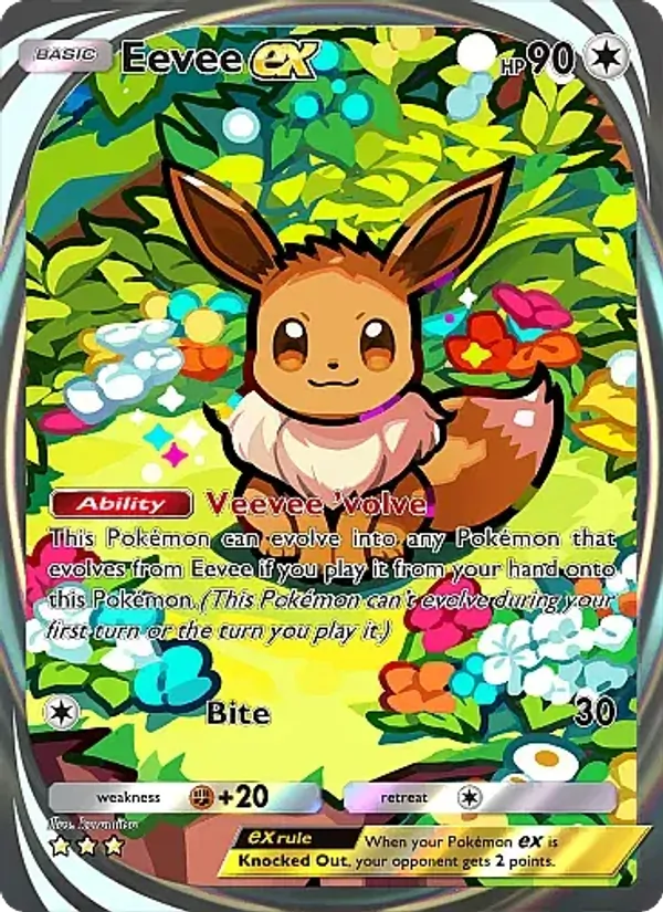 Eevee ex — Eevee Grove #092 (Pokémon TCG card)
