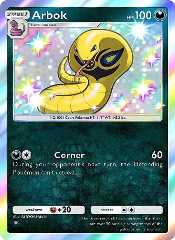 Arbok — Eevee Grove #101 (Pokémon TCG card)