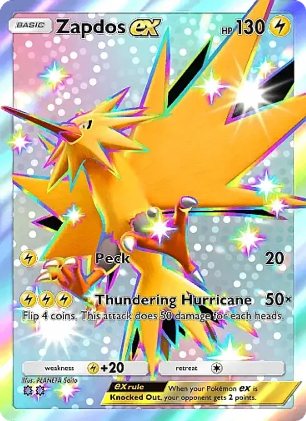 Zapdos ex — Eevee Grove #105 (Pokémon TCG card)