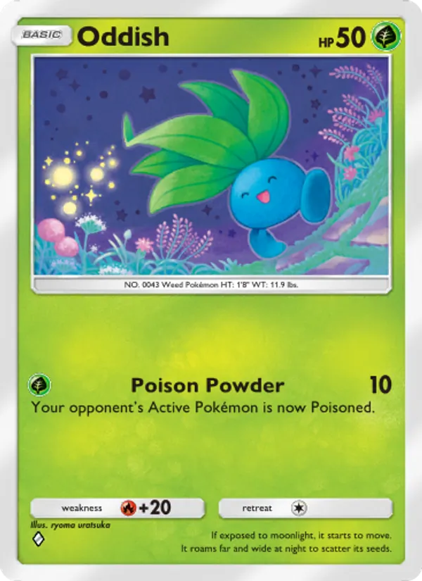 Oddish — Wisdom of Sea and Sky #001 (Pokémon TCG card)