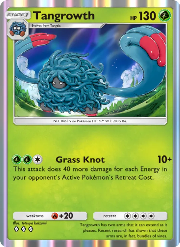 Tangrowth — Wisdom of Sea and Sky #005 (Pokémon TCG card)