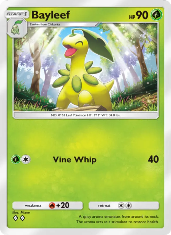Bayleef — Wisdom of Sea and Sky #009 (Pokémon TCG card)