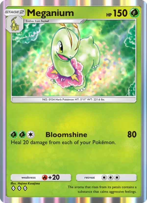 Meganium — Wisdom of Sea and Sky #010 (Pokémon TCG card)
