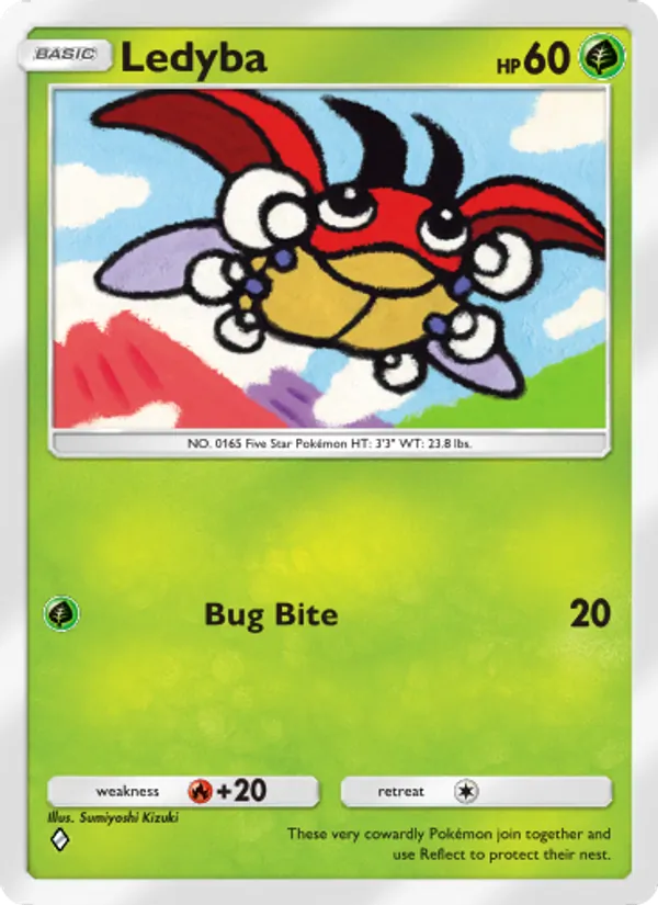 Ledyba — Wisdom of Sea and Sky #011 (Pokémon TCG card)