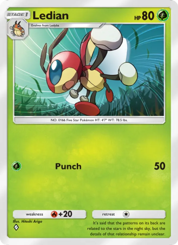 Ledian — Wisdom of Sea and Sky #012 (Pokémon TCG card)