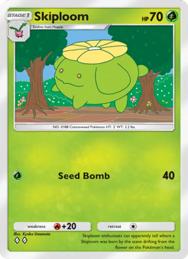 Skiploom — Wisdom of Sea and Sky #014 (Pokémon TCG card)