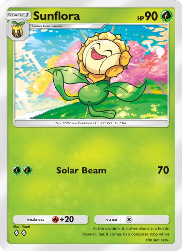 Sunflora — Wisdom of Sea and Sky #017 (Pokémon TCG card)