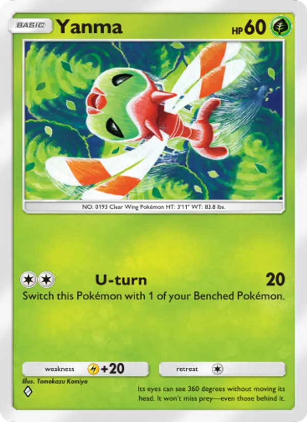 Yanma — Wisdom of Sea and Sky #018 (Pokémon TCG card)