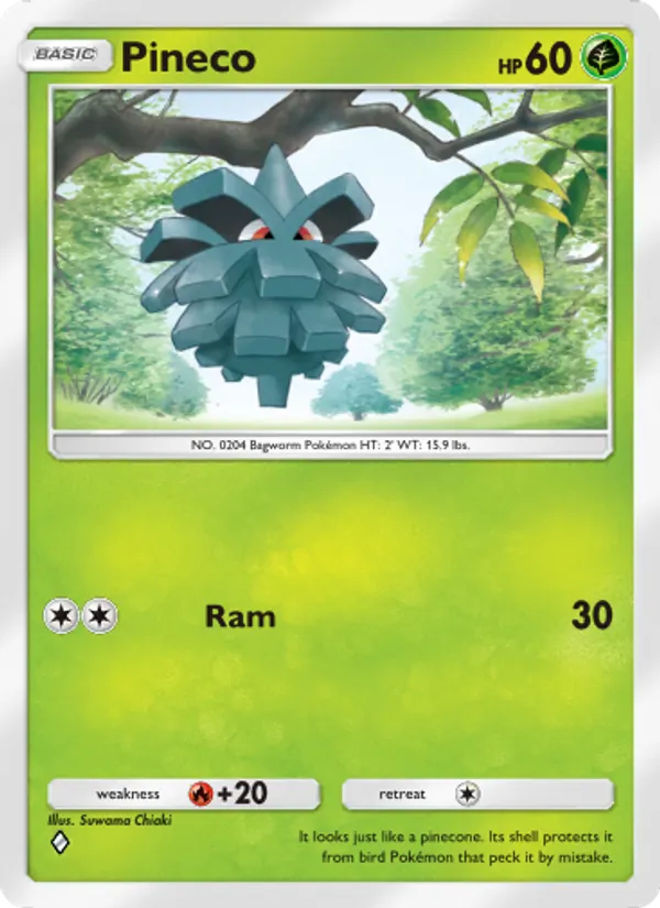 Pineco — Wisdom of Sea and Sky #020 (Pokémon TCG card)