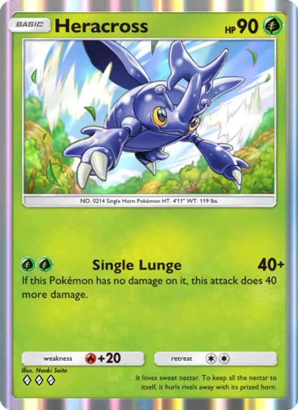 Heracross — Wisdom of Sea and Sky #022 (Pokémon TCG card)