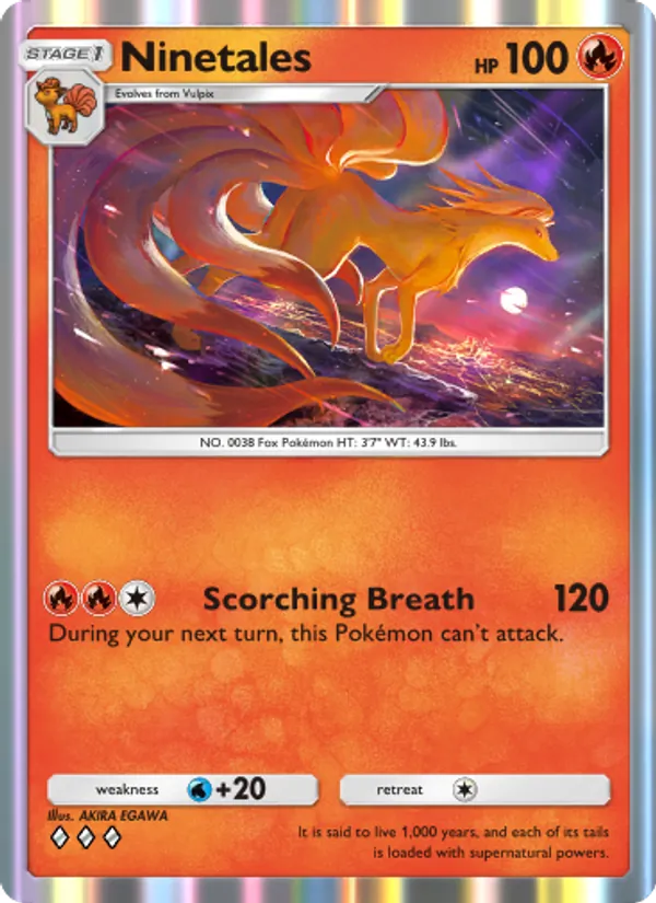 Ninetales — Wisdom of Sea and Sky #026 (Pokémon TCG card)