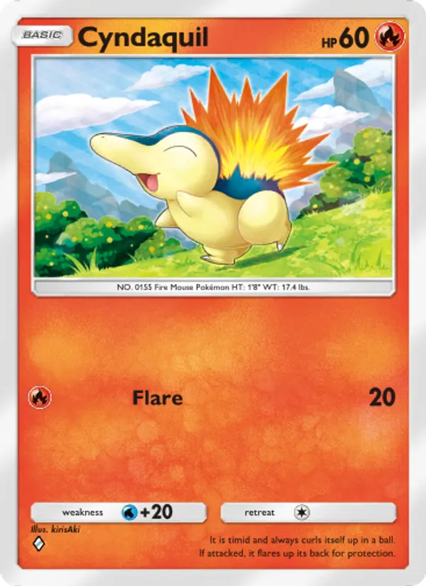 Cyndaquil — Wisdom of Sea and Sky #027 (Pokémon TCG card)