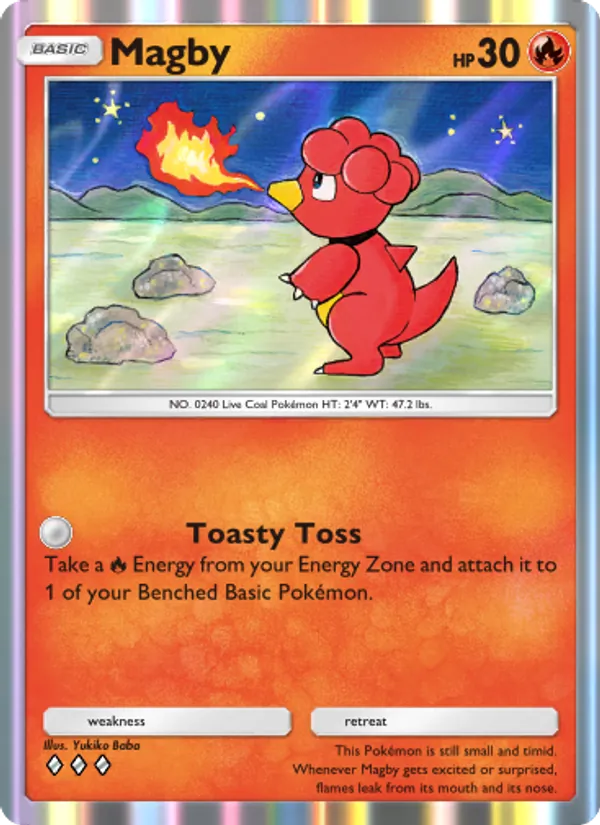 Magby — Wisdom of Sea and Sky #032 (Pokémon TCG card)