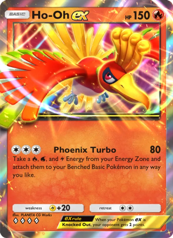 Ho-Oh ex — Wisdom of Sea and Sky #034 (Pokémon TCG card)