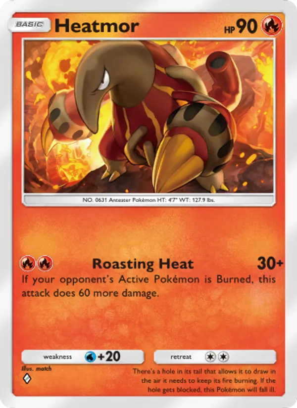 Heatmor — Wisdom of Sea and Sky #037 (Pokémon TCG card)