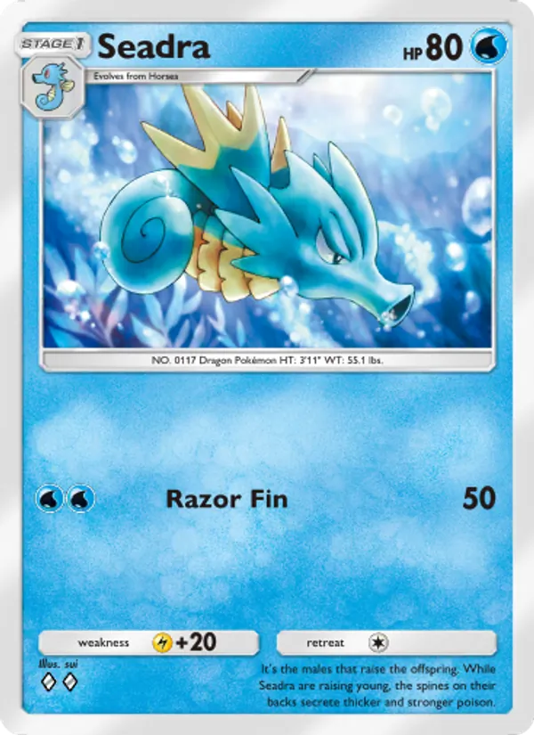 Seadra — Wisdom of Sea and Sky #042 (Pokémon TCG card)
