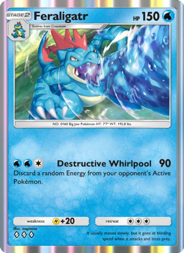 Feraligatr — Wisdom of Sea and Sky #048 (Pokémon TCG card)