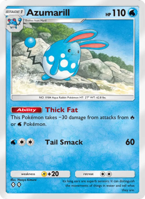 Azumarill — Wisdom of Sea and Sky #050 (Pokémon TCG card)