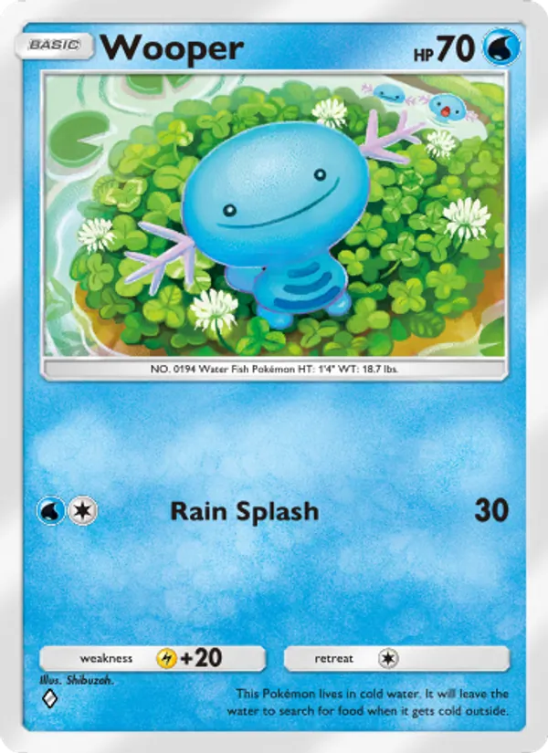Wooper — Wisdom of Sea and Sky #051 (Pokémon TCG card)