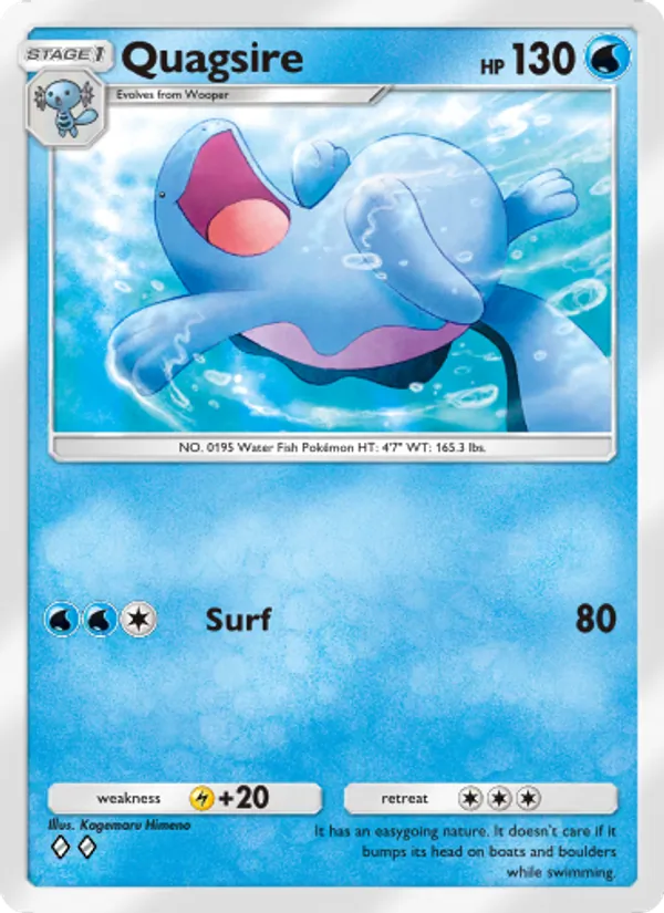 Quagsire — Wisdom of Sea and Sky #052 (Pokémon TCG card)