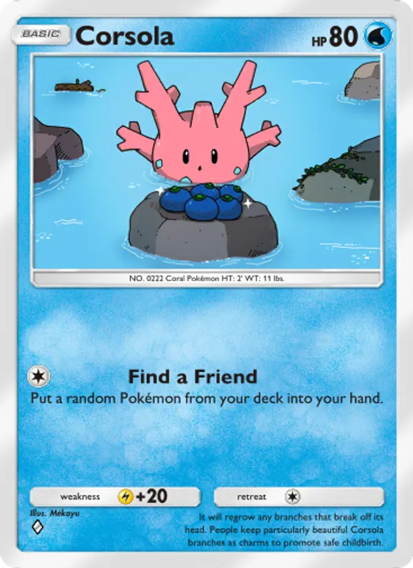 Corsola — Wisdom of Sea and Sky #054 (Pokémon TCG card)
