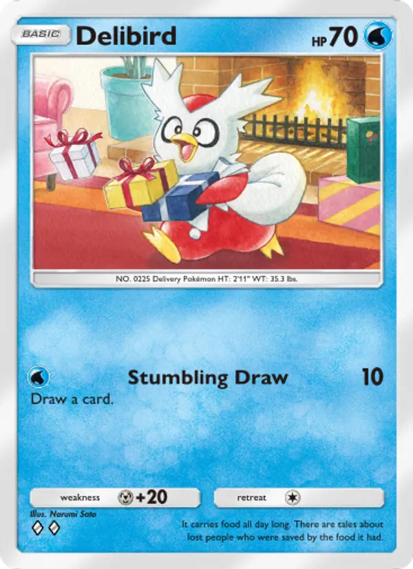 Delibird — Wisdom of Sea and Sky #057 (Pokémon TCG card)