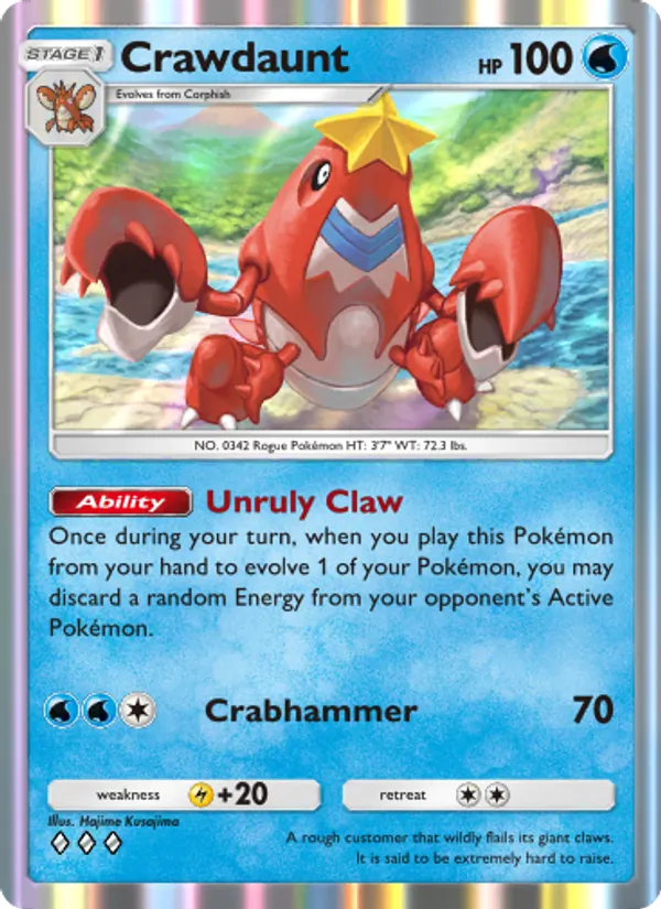 Crawdaunt — Wisdom of Sea and Sky #061 (Pokémon TCG card)