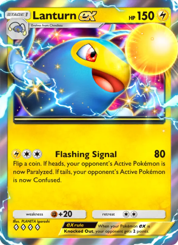 Lanturn ex — Wisdom of Sea and Sky #065 (Pokémon TCG card)