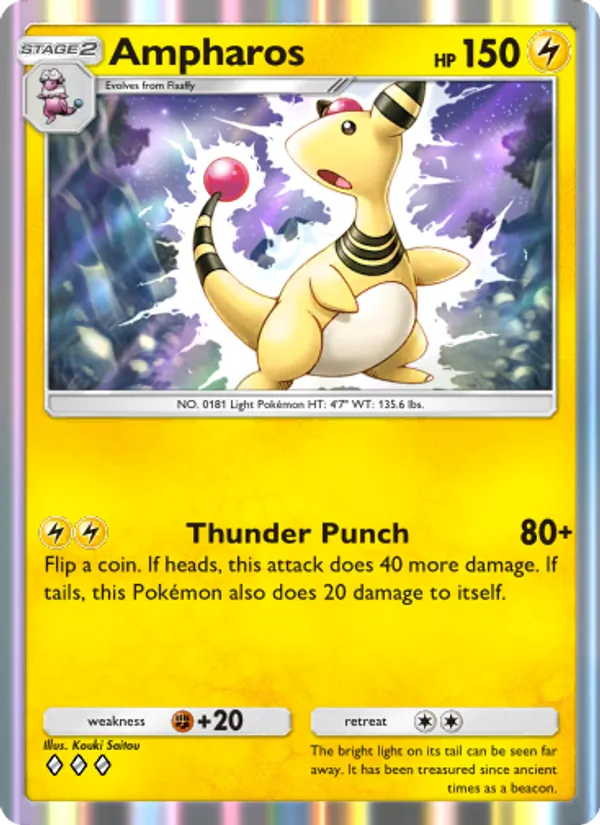Ampharos — Wisdom of Sea and Sky #069 (Pokémon TCG card)