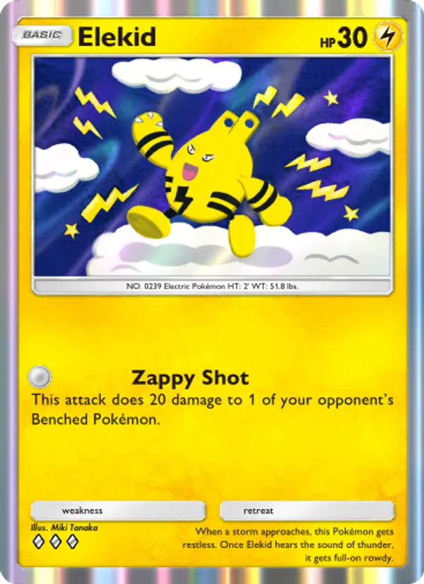 Elekid — Wisdom of Sea and Sky #070 (Pokémon TCG card)
