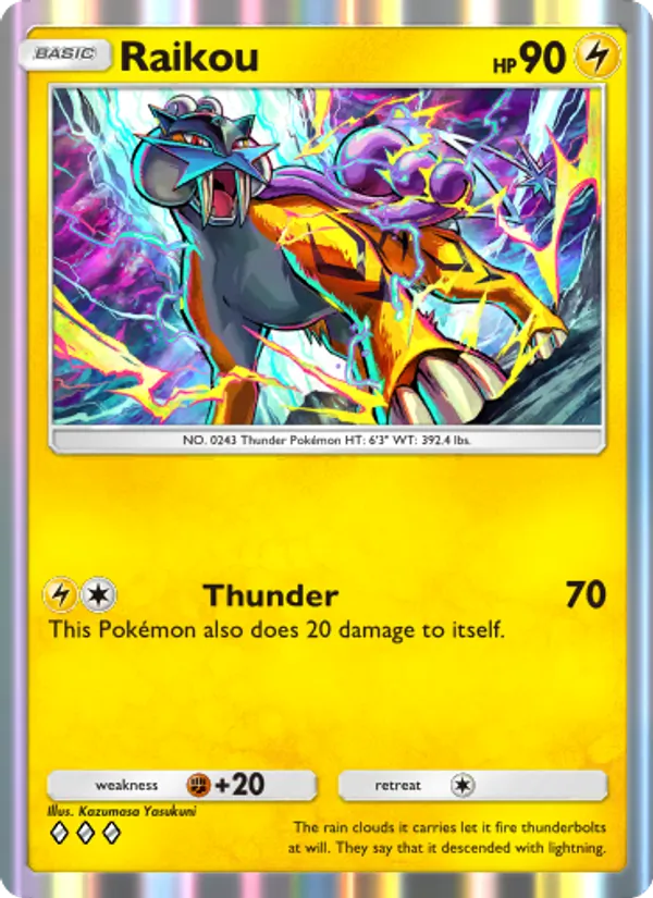 Raikou — Wisdom of Sea and Sky #071 (Pokémon TCG card)