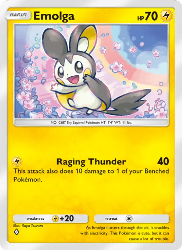 Emolga — Wisdom of Sea and Sky #072 (Pokémon TCG card)