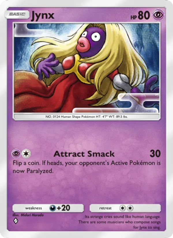 Jynx — Wisdom of Sea and Sky #076 (Pokémon TCG card)