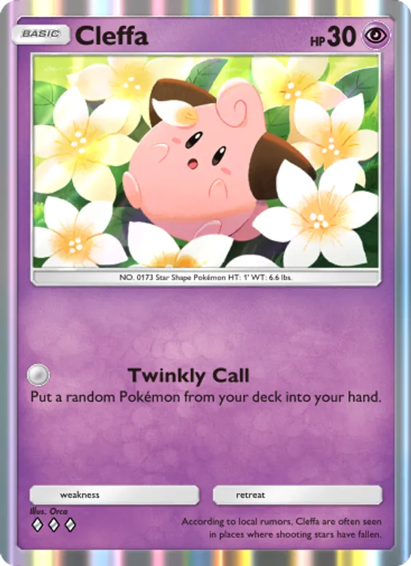 Cleffa — Wisdom of Sea and Sky #077 (Pokémon TCG card)