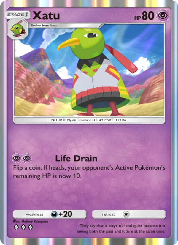 Xatu — Wisdom of Sea and Sky #082 (Pokémon TCG card)