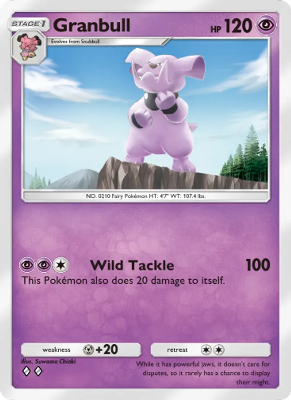 Granbull — Wisdom of Sea and Sky #089 (Pokémon TCG card)